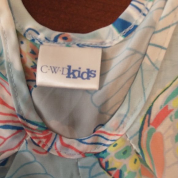 CREW KIDS BUTTERFLY SHEER TANK...... EUC - Picture 4 of 4